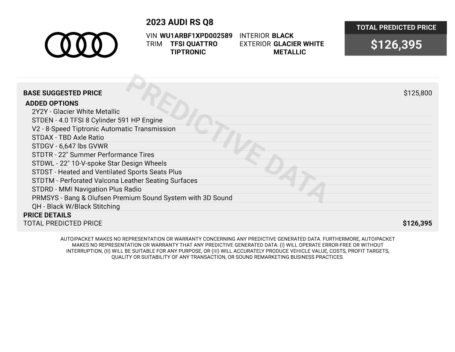 2023 Audi RS Q8 4.0T for sale | TxTCharlie