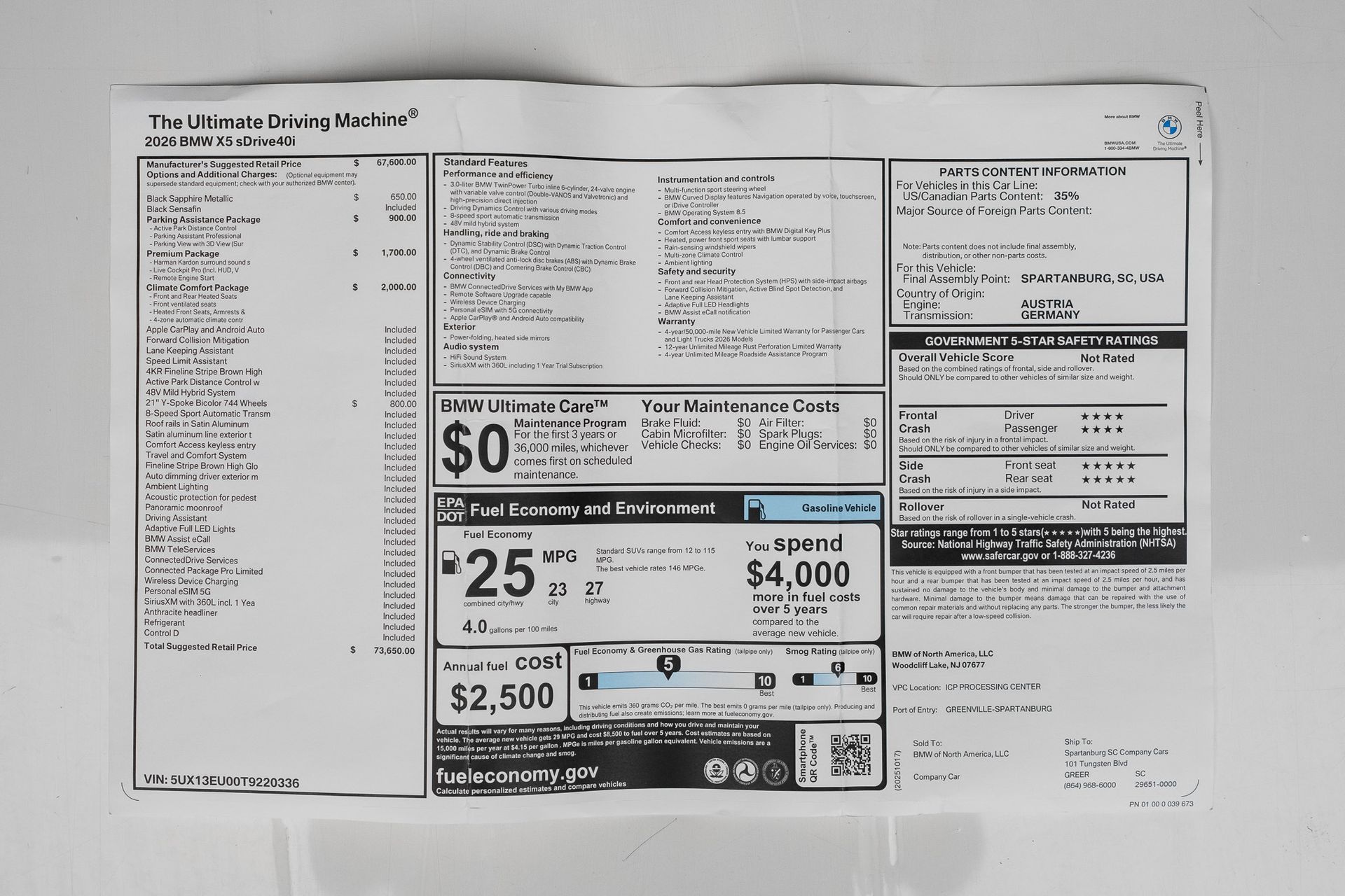 2026 BMW X5 sDrive40i for sale | TxTCharlie
