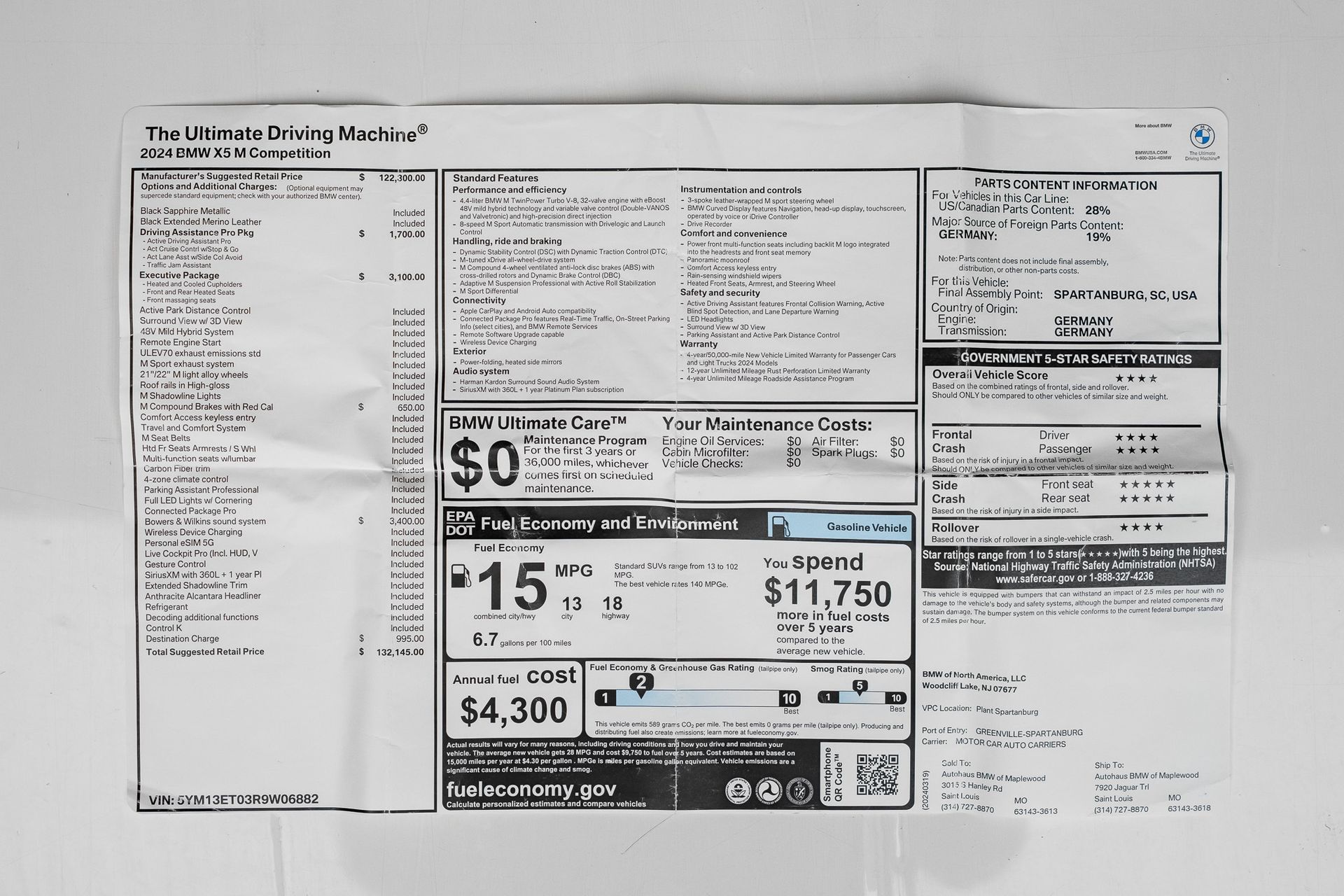 2024 BMW X5 M Competition for sale | TxTCharlie