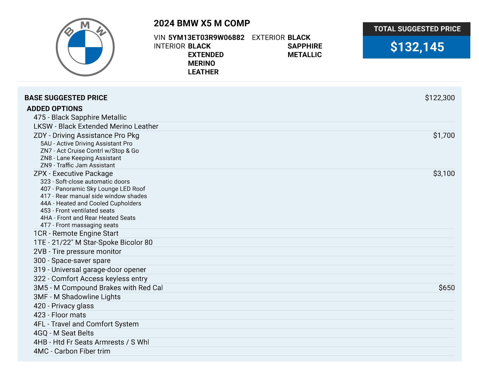 2024 BMW X5 M Competition for sale | TxTCharlie