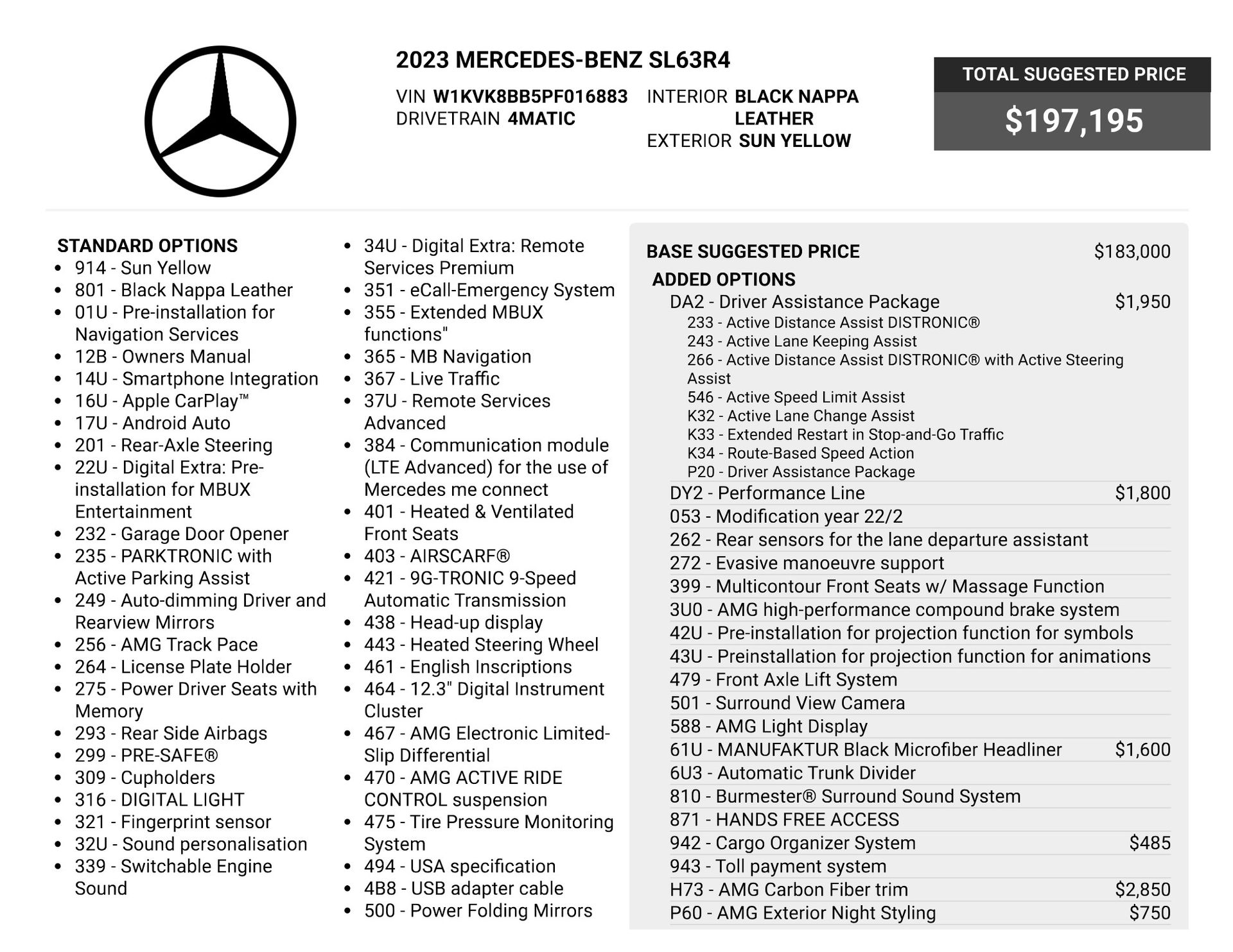 2023 Mercedes-Benz SL-Class SL 63 AMG® for sale | TxTCharlie