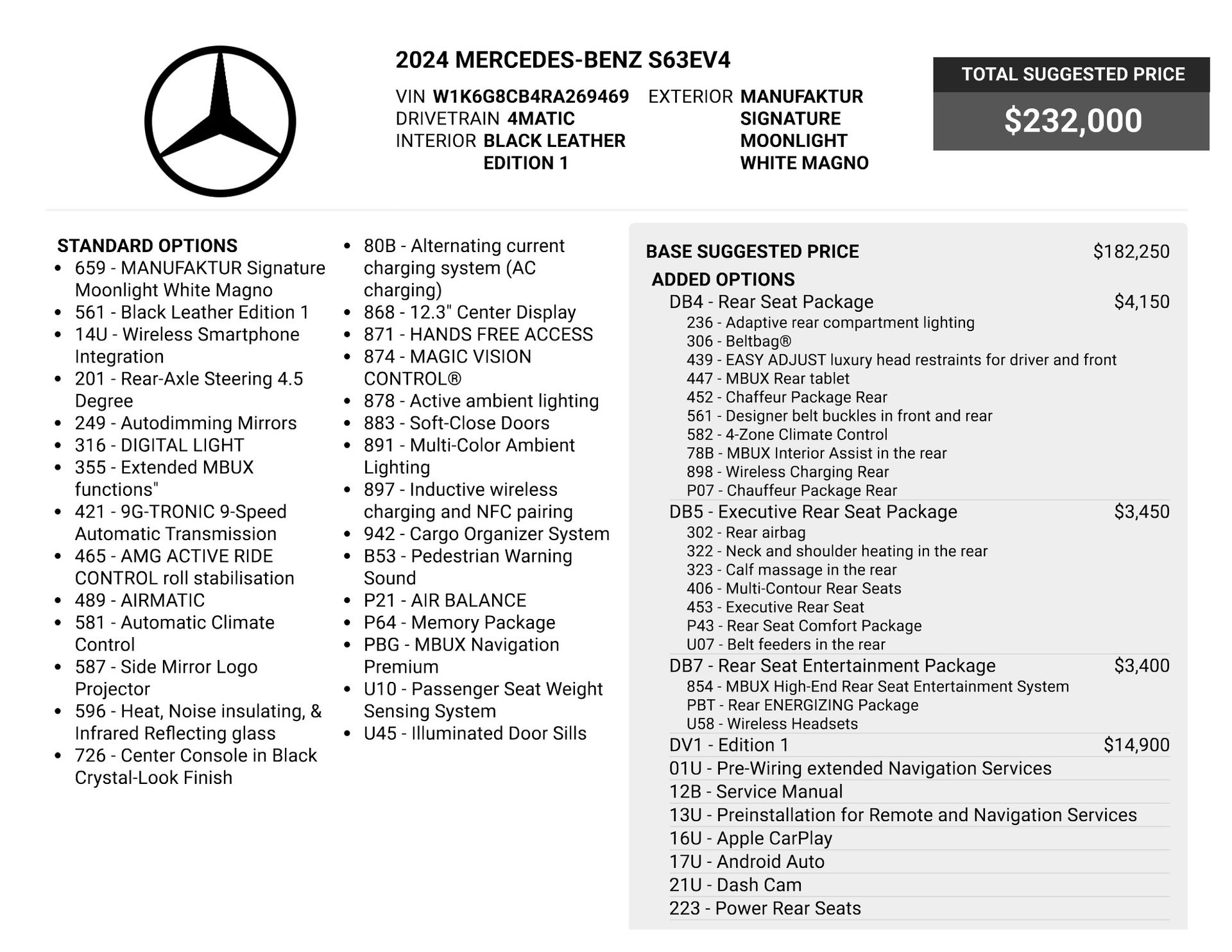 2024 Mercedes-Benz S-Class S 63 E AMG® for sale | TxTCharlie