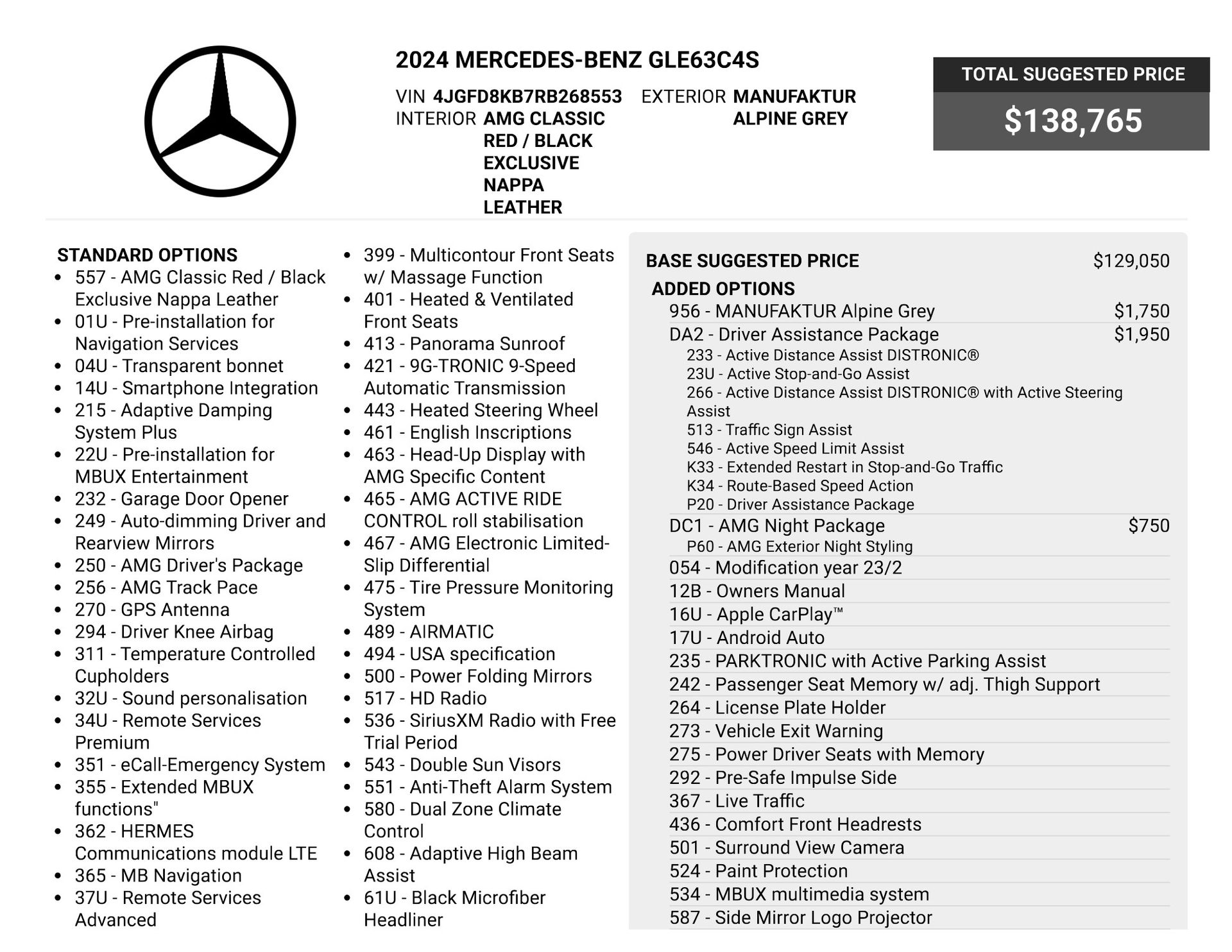 2024 Mercedes-Benz GLE GLE 63 S AMG® for sale | TxTCharlie