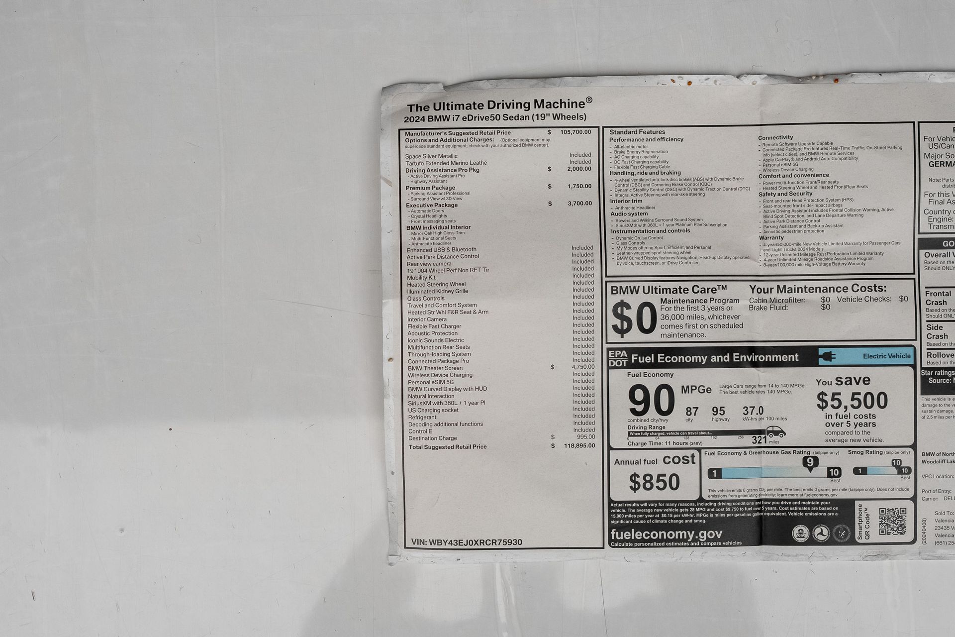 2024 BMW i7 eDrive50 for sale | TxTCharlie