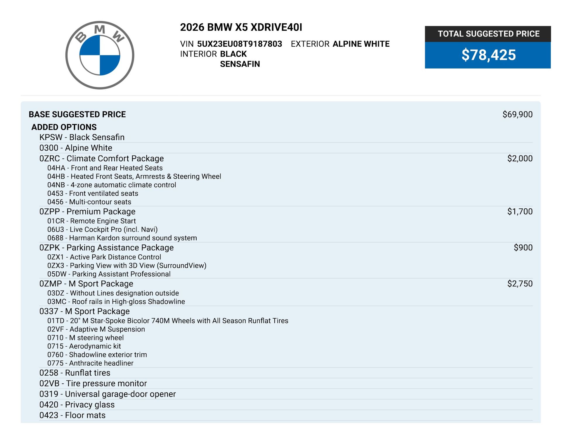 2026 BMW X5 xDrive40i for sale | TxTCharlie