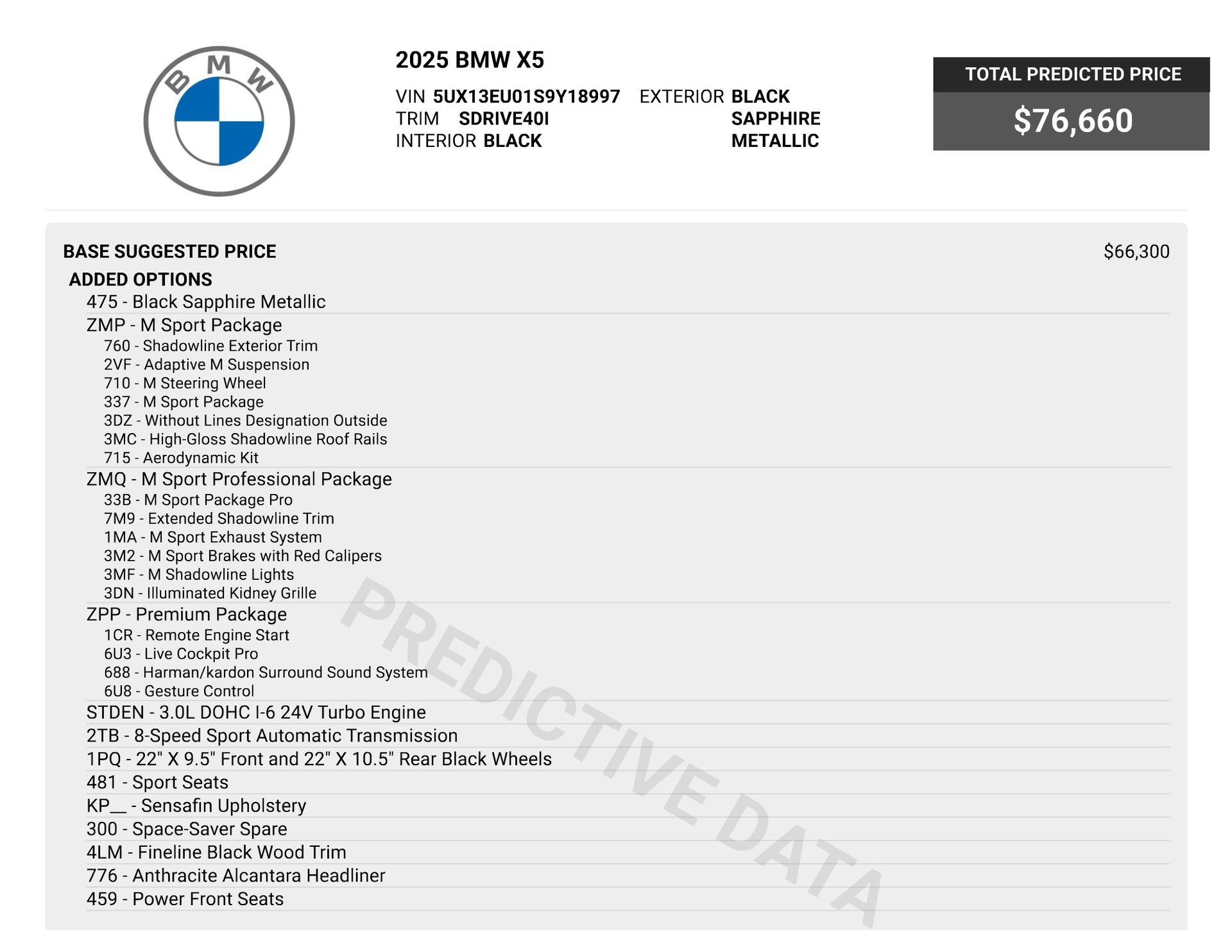2025 BMW X5 sDrive40i for sale | TxTCharlie