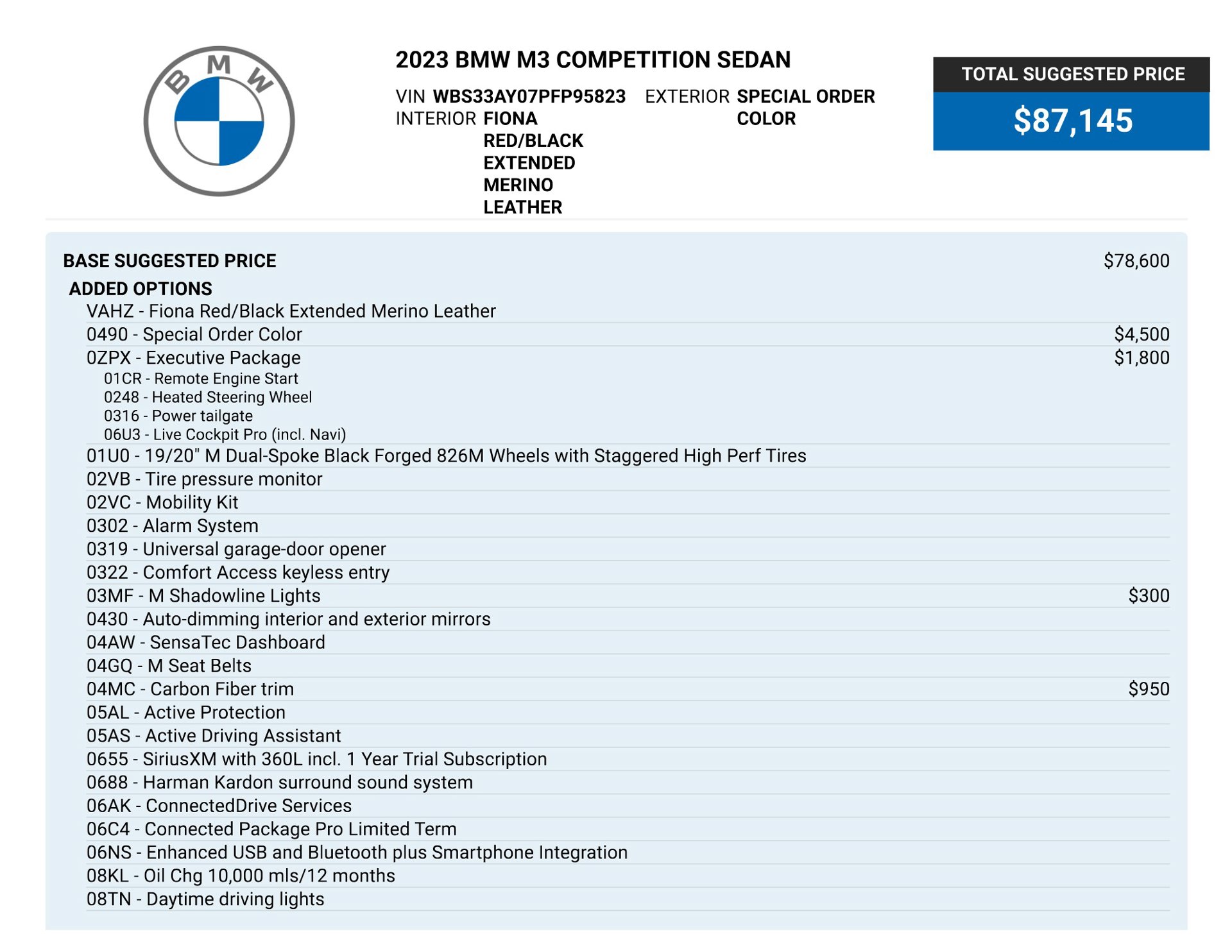 2023 BMW M3 Competition for sale | TxTCharlie