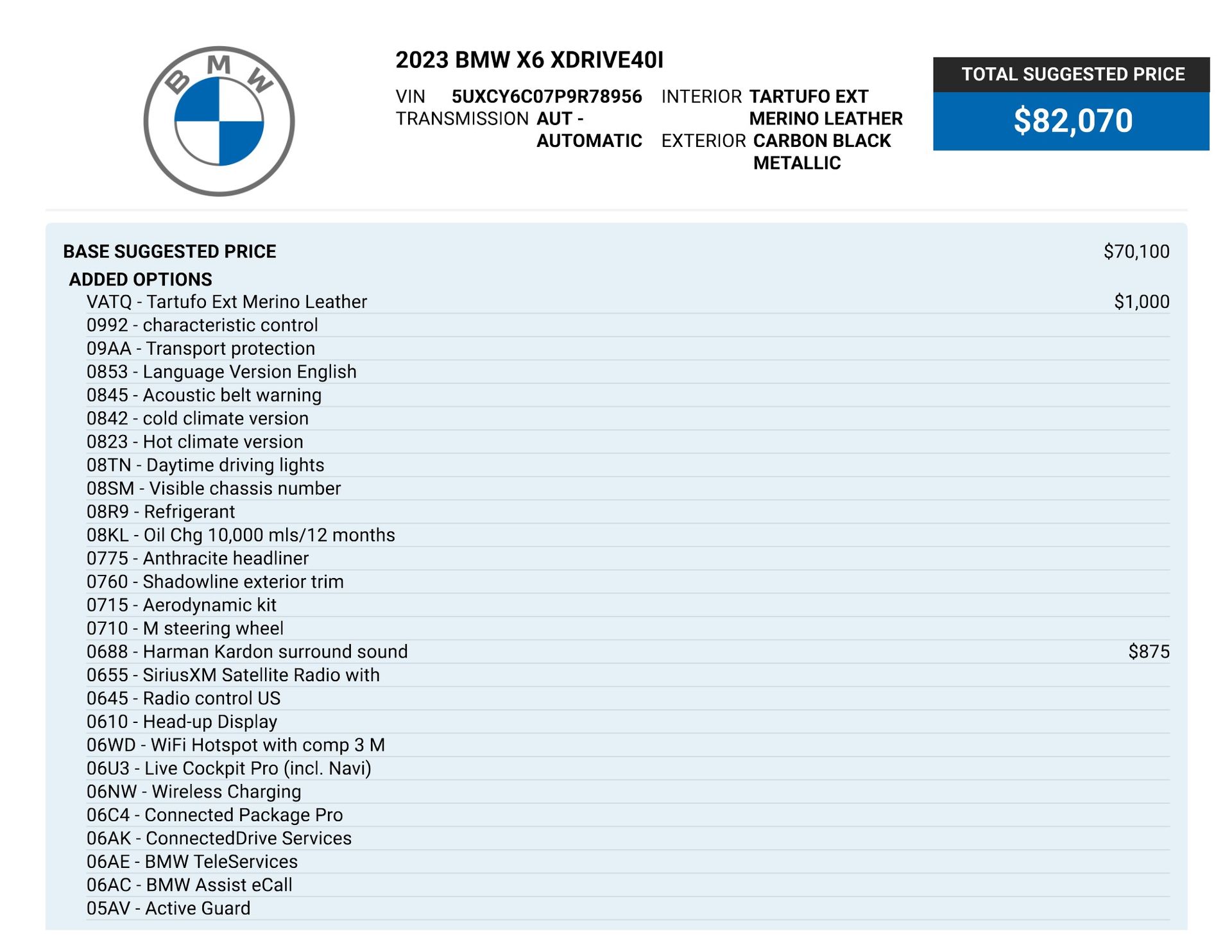 2023 BMW X6 xDrive40i for sale | TxTCharlie