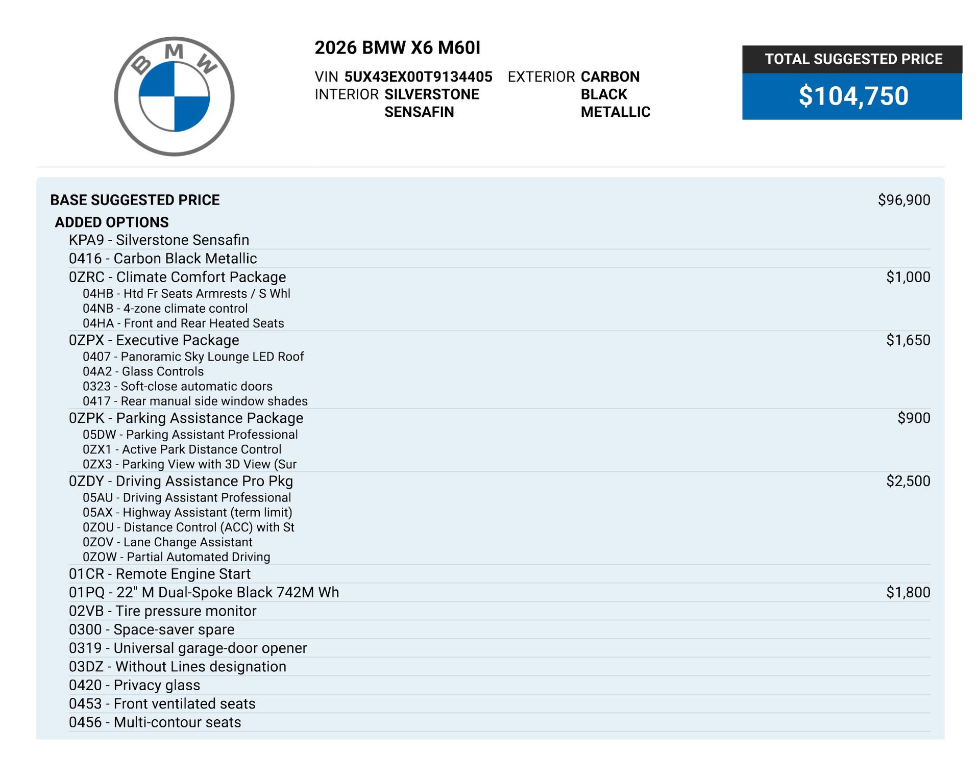 2026 BMW X6 M60i for sale | TxTCharlie