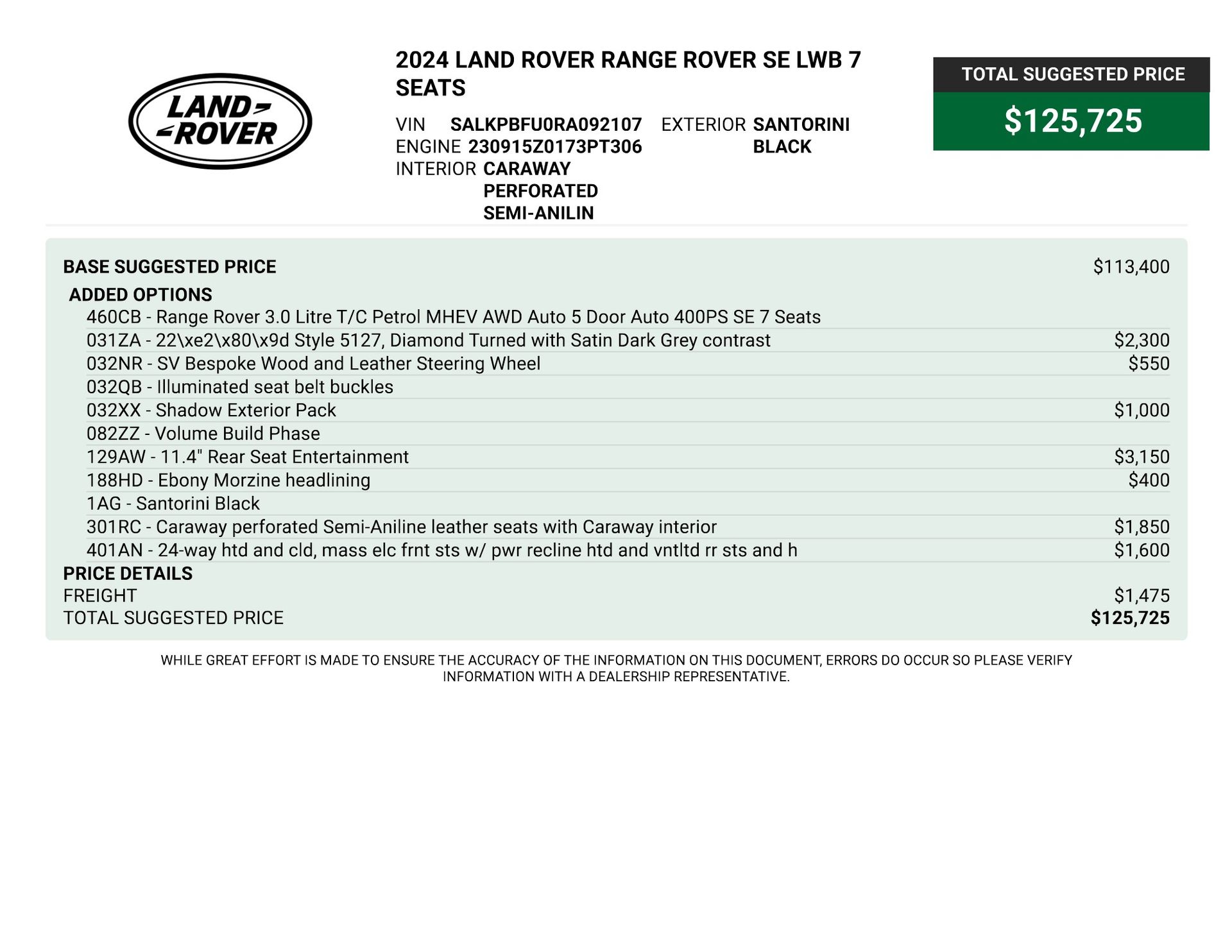 2024 Land Rover Range Rover SE for sale | TxTCharlie