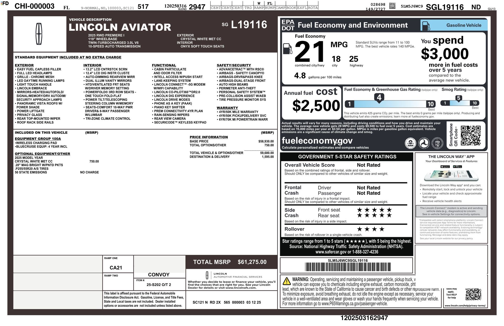 2025 Lincoln Aviator Premiere for sale | TxTCharlie