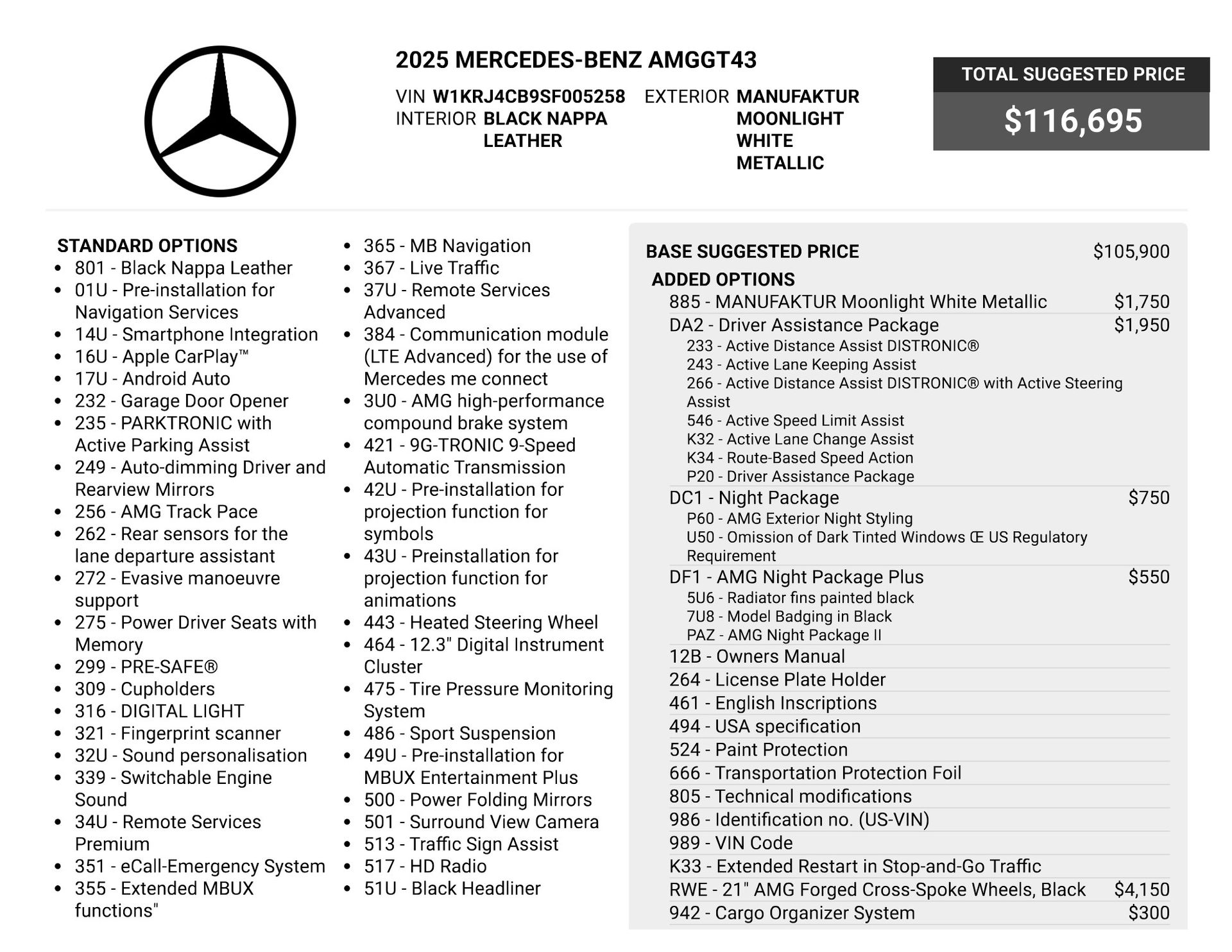 2025 Mercedes-Benz AMG® GT 43 for sale | TxTCharlie