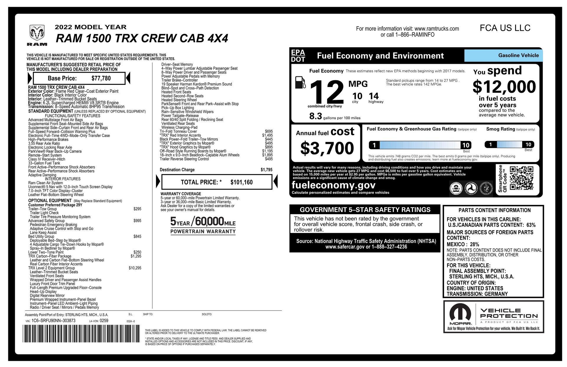 2022 Ram 1500 TRX for sale | TxTCharlie