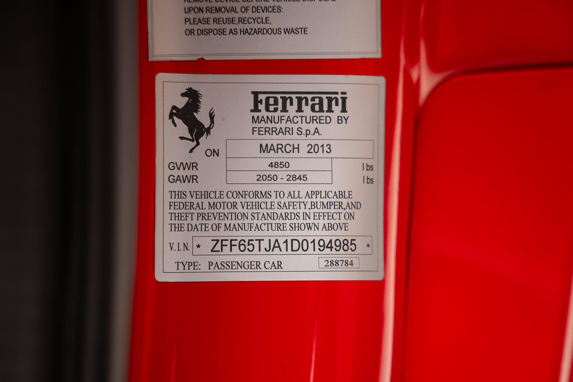 2013 Ferrari California