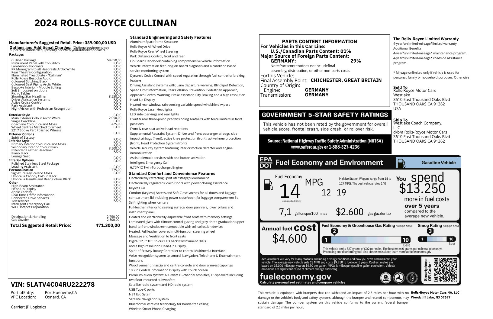 2024 Rolls-Royce Cullinan